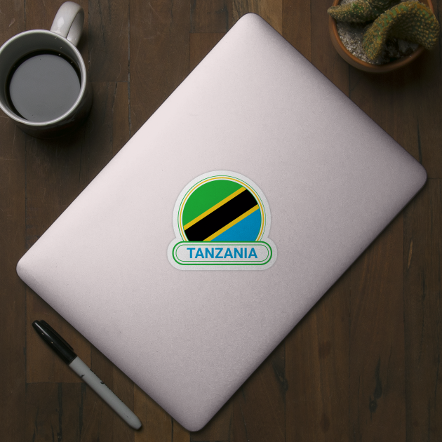 Tanzania Country Badge - Tanzania Flag by Yesteeyear